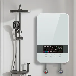 广东厂家价格8500w易使用暖气无水箱即热式热水器淋浴壁挂式浴室即热式热水器