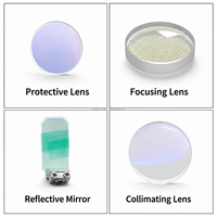 Kit de lentilles consommables pour tête de soudage laser SUP21T SUP23T : Lentille de protection D18 + Lentille de focalisation D20F150 + Lentille collimatrice + Miroir en quartz 1064nm