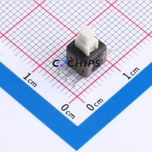 PS-5850SVB-6PL Push Button Switch SMD Switch Self-Locking Rectangle Plunger 500mA 30V - Product Image 1