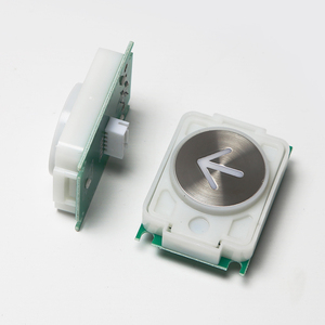 Repuestos para Elevadores, Botón de Cabina DC12V DA482/MTD482, Botones de Presión Modernos Cuadrados para Uso en Hoteles - Product Image 1
