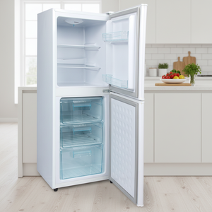 Réfrigérateur électrique à double porte en plastique de 136 L, économe en énergie, pour usage domestique et hôtelier - Product Image 1