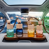 Flacon de parfum pour voiture en verre cristal coloré, 8 ml, diffuseur d'air frais pour la décoration intérieure de voiture, vente chaude