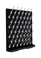Rak pengering laboratorium kelas tinggi tahan kimia Lab PP Pegboard