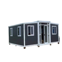 Maison conteneur pliable 2025, mobile et préfabriquée, en panneaux sandwich, 20/40 pieds, design moderne, pour usage résidentiel, bureau, hôtel, villa, durable plus de 5 ans