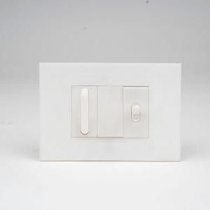 Interruptor de Pared Estándar Estadounidense, Enchufe de Dos Tonos en Contraste, Acabado Dorado Champán, Línea Delgada, KLASS Luxury Home Sourcing - Product Image 4