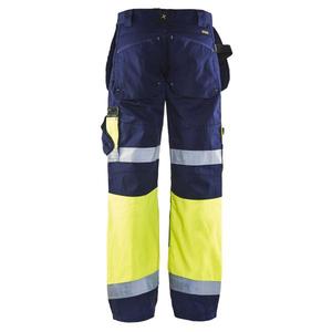 BLAKLADER - 150818608933D116 Pantalones Hi-Vis X1500 Azul marino/amarillo-EAN 7330509387375 ROPA DE TRABAJO DE 2017 - Product Image 3