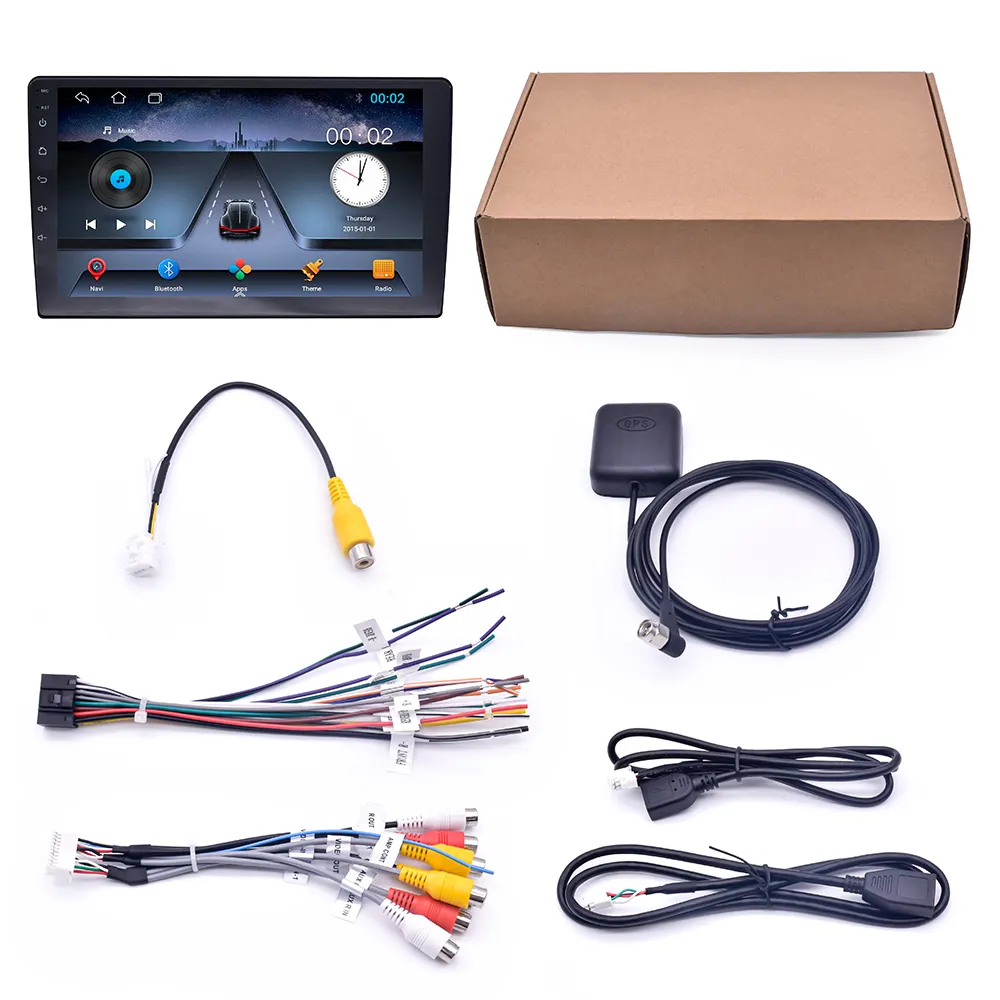 9-Inch Android Scherm Auto Gps Navigatie Android Audio Broadcast Systeem Dvd Video Android Auto Stereo Multimedia Speler