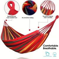 Hamac en coton durable pour la détente en plein air, sur la terrasse ou dans le jardin