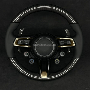 Cubierta O Marco Para Volante En Fibra De Carbono Real – Compatible Con Porsche 911, 718, Macan – Acabado Deportivo