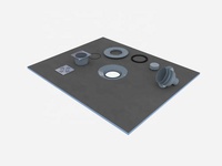 Receveur de douche LUX XPS - Design européen, construction en polystyrène/céramique/fibre de verre, garantie 5 ans+, haute résistance à la compression