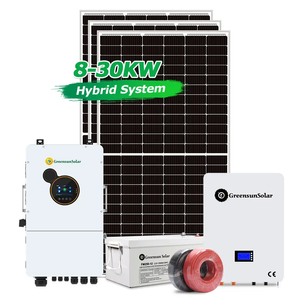 Sistema de Energía Solar de 12kw Más Económico, 8kw 10kw 16kw 20kw 24kw 30kw, Sistema de Energía Solar Híbrido Completo de Alta Calidad para Uso Doméstico - Product Image 2