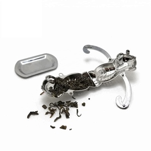 Infuseur à thé en acier inoxydable de haute qualité en forme de singe avec plateau d'égouttage - Product Image 4