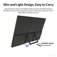 Moniteur portable fin et léger de 23,8 pouces FHD 100Hz IPS 16:10 avec haut-parleurs intégrés, Type-C, pour PC/ordinateur portable/téléphone, garantie 3 ans