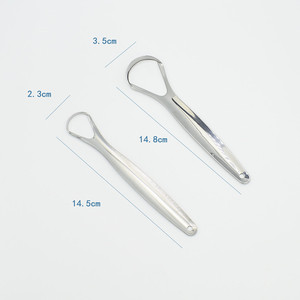 <span class=keywords><strong>TOOCARE</strong></span> Grattoir et Nettoyeur de Langue Portable en Acier Inoxydable avec Brosses pour Éliminer la Mauvaise Haleine – Kit de Soin Buccal - Product Image 3