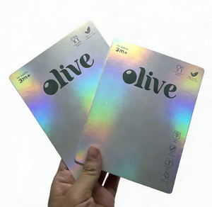Impresión de Tarjetas de Presentación con Logotipo Personalizado, Tarjetas de Felicitación con Acabado Holográfico Brillante y Laminación Láser, Tarjetas de Agradecimiento para Pequeñas Empresas - Product Image 2