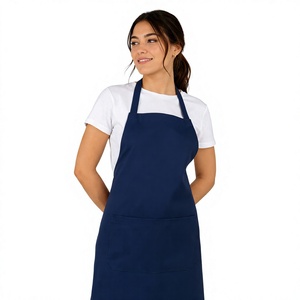 Grembiule Blu in Poliestere Senza Maniche con Tasca per Cucina, Pulizie, Hotel, Caffè e Ristoranti - Product Image 1
