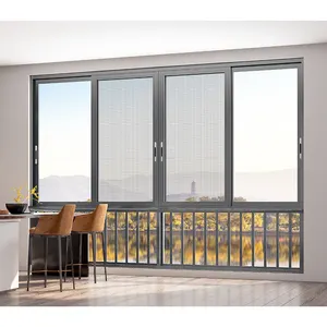 Hihaus neue benutzer definierte doppelt verglaste Aluminium Schiebe terrasse Bild Glasfenster