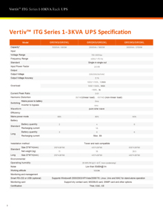 Vertiv ITG Liebert UPS Monofásico de Montaje en Rack, 1-10KVA, 220V, Onda Sinusoidal Pura para Centro de Datos - Product Image 3