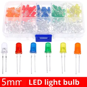 Độ Sáng Cao 3V Trực Tiếp Chèn Đèn <span class=keywords><strong>LED</strong></span> Hạt Kit 200Pcs 5Mm Ánh Sáng Phát Ra Diode Cam Đỏ Cho Linh Kiện Điện Tử - Product Image 2
