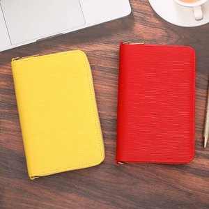 Hongbo ขายดีที่สุด27สีทองแหวน A6 saffepi หนังมีซิปที่จัดระเบียบกระเป๋าสตางค์ปกแข็งสำนักงานคริสต์มาส - Product Image 1