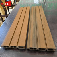 Clôture de jardin en WPC horizontale, panneaux de clôture de sécurité en composite bois-plastique, résistants au vent, pour l'extérieur