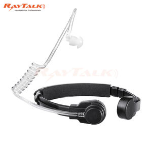 RA microfone laríngeo flexível com 3,5 milímetros Interface Walkie-talkie <span class=keywords><strong>Headset</strong></span> Wraps em torno do pescoço para vibrações na garganta - Product Image 5
