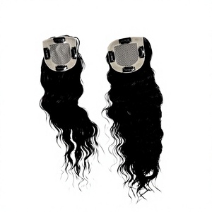 Topper pour femme de qualité supérieure en cheveux indiens Remy, sans couture, avec dentelle suisse, vente en gros - Product Image 3