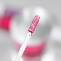 Base de gloss à lèvres transparente nude en tube rond blanc, pour gloss à lèvres personnalisable avec logo, végane, marque privée, pour revendeurs