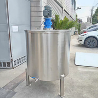 Cuve de mélange chauffante électrique en acier inoxydable pour liquides, mélangeur pour cosmétiques, détergents, aliments, cuve d'émulsification, réacteur