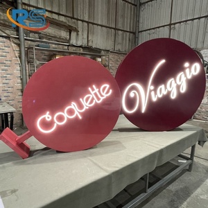 שילוט חנות בהתאמה אישית, שילוט להב מוארים סימני להב דו צדדי עגול הוביל שלט אור תלייה חיצונית עבור עסקים - Product Image 2