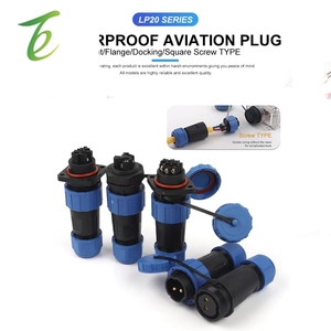 Lp/Sp20 Luchtvaart Stekker Flans/Docking/Moer/Vierkante Schroef Bedrading Ip68 Waterdichte Kabel Connector <span class=keywords><strong>2</strong></span>/<span class=keywords><strong>3</strong></span>/4/5/6/7 Pin Mannelijke Vrouw - Product Image 2