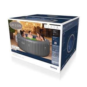 Bestway อ่างน้ำร้อนแบบเป่าลมอัจฉริยะ6001T Lay-Z-Spa ซานโตรินีประหยัดพลังงานพร้อมแอปควบคุม5-7คน - Product Image 6