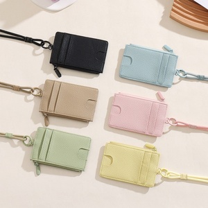 Monedero Colgante de Cuello Estilo Coreano, Lindo y Romántico, para Mujeres y Estudiantes, Ultrafino, Mini, Impermeable, Superligero, Fácil de Llevar, de PU - Product Image 2