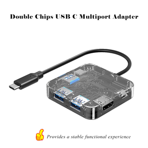 6 in <span class=keywords><strong>1</strong></span> 4K <span class=keywords><strong>HDMI</strong></span> 100W erogazione di potenza <span class=keywords><strong>3</strong></span> USB3.0 multiporta tipo C Hub Splitter adattatore per Laptop e altri dispositivi USB C - Product Image 3
