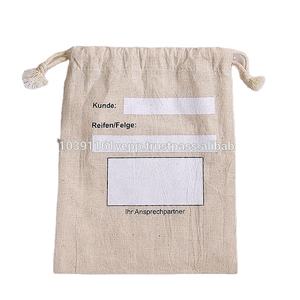 Sacs à poussière avec logo personnalisé de haute qualité Shopping Packaging Pochette en coton à cordon - Product Image 1