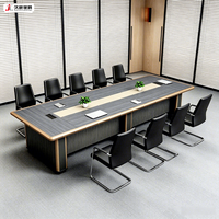 Table de Conférence de Luxe JIUSHUN en Bois pour Bureau et Salle de Réunion – Vente en Gros