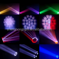 Projecteur LED Wash Bee Eye 19x20W à tête mobile DMX512 RGBW 2500K-8000K Température de couleur, Construction en aluminium et plastique pour éclairage de scène