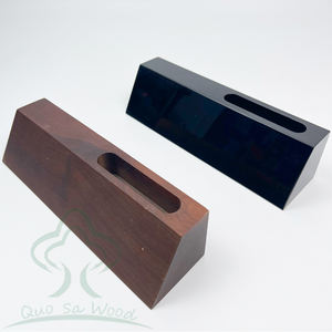 Plaque de nom de bureau en bois personnalisée avec porte-cartes de visite - Product Image 6