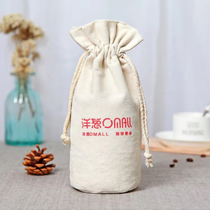 Sac à poussière en coton de luxe personnalisé avec cordon de serrage et poignée en corde pour l'emballage des vêtements - Product Image 4