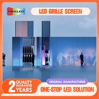 85% Transparent extérieur IP65 étanche couleur affichage LED Flexible pliable cristal Film écran