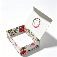 Ensemble de boîtes cosmétiques personnalisées, impression colorée, boîtes rigides en carton, boîtes magnétiques haut de gamme, emballage en papier à rabat, boîte cadeau magnétique