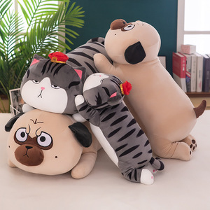 Venta al por mayor Kawaii suave rey británico gatos y Baza perro negro juguetes de peluche realistas muñecos de animales de peluche para dormir almohada para niños - Product Image 3