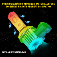 AILECAR CZ8 H11 Phares LED Haute Puissance et Haute Luminosité, Remplacement pour Lampe Halogène Originale, Fonction Étanche Incluse