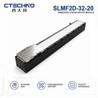 CTECHNO SLMF2D-32-20 Módulo de motor lineal integrado, etapa de posicionamiento de accionamiento directo, 90 N de empuje nominal, carrera de 20 mm para semiconductores