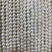 Perles d'eau douce naturelles rondes en gros, tailles 5-6 mm et 6-7 mm, perles d'eau douce en vrac en gros