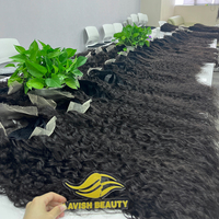 Pelucas de Cabello Humano Largo con Encaje Francés Transparente HD Brasileño al por Mayor para Mujeres Negras, Ondas de Agua, Remy de Alta Calidad