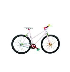 Newest Chinese 700C Colorful Fixie Bike With Carbon Fixed Gear Wheels