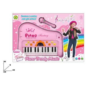 Piano Trendy Music Kids <b>Electronic</b> <b>Keyboard</b> With Microphone 30x43 Cm For Children Ages 3+ - Product Image 2