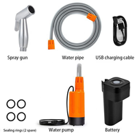 Douche électrique portable Ming Chan, étanche, pour le camping en plein air, rechargeable