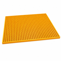 Grille en fibre de verre moulée 38x38x38mm, grille FRP à charge structurale, panneau de passerelle antidérapant robuste, OEM